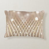 抽象芸術ブラウン、波の星の背景。 アクセントクッション (裏面)