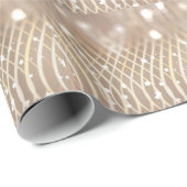 抽象芸術ブラウン、波の星の背景。 ラッピングペーパー (ロールコーナー)