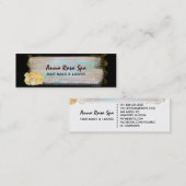 *~*抽象芸術ブラシのスプラッシュ金ゴールドグリッターストライプ スキニー名刺 (正面/裏面)