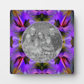 抽象芸術ブラシの渦巻き旋回で写真を追加 フォトプラーク (正面)