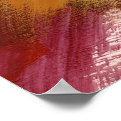 抽象芸術ブラシストロークのウォールアート ポスター (角)