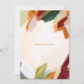 抽象芸術ブラシストロークのクリスマス シーズンカード (正面)