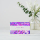 抽象芸術ブラシストロークのテクスチャ名刺 名刺 (スタンド正面)