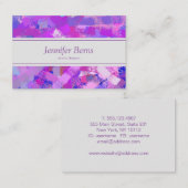 抽象芸術ブラシストロークのテクスチャ名刺 名刺 (正面/裏面)