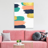 抽象芸術ブラシストロークキャンバスアート キャンバスプリント (インサイチュ (リビング))