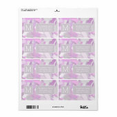 抽象芸術ブラシストロークテクスチャ ラベル (フルシート)