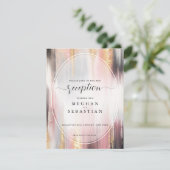 抽象芸術ブラシストローク赤面金ゴールド炭 エンクロージャーカード (スタンド正面)