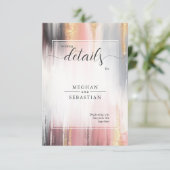 抽象芸術ブラシストローク赤面金ゴールド炭 エンクロージャーカード (スタンド正面)