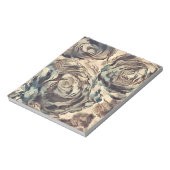 抽象芸術ブラシテクスチャバラプリントブラウン ノートパッド (回転)