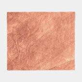 抽象芸術ブラシ銅面メタリックテクスチャ。 フリースブランケット (正面(横))