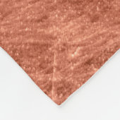 抽象芸術ブラシ銅面メタリックテクスチャ。 フリースブランケット (角)