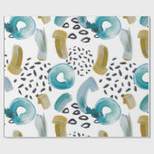 抽象芸術ブラシ ラッピングペーパー (フラット)