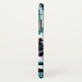 抽象芸術ブラックとブルーのグラフィティ Case-Mate iPhoneケース (裏面/右)