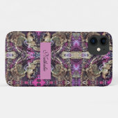 抽象芸術ブラックと金ゴールドロープ Case-Mate iPhoneケース (裏面(横))