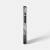 抽象芸術ブラックと金ゴールド大理石 iPhoneケース (左側面)