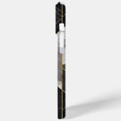 抽象芸術ブラックと金ゴールド装飾幾何学模様 Case-Mate iPhoneケース (裏面 / 左)