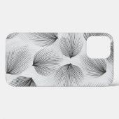 抽象芸術ブラックの花：グレーのエレガンス。 Case-Mate iPhoneケース (裏面 (横))