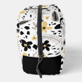 抽象芸術ブラックイエローグレーシームレス花柄 ドップキット (右)