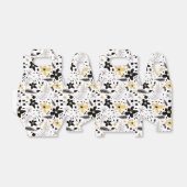 抽象芸術ブラックイエローグレーシームレス花柄 フェイバーボックス (折り畳みなし)