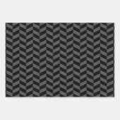 抽象芸術ブラックオレンジハロウィンギフト ラッピングペーパーシート (正面2)