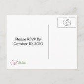 抽象芸術ブラックキャットとこうもりハローウィンパーティ招待状 インビテーションポストカード (裏面)