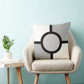 抽象芸術ブラックグレーアンドホワイト装飾用クッション クッション (椅子)