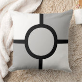 抽象芸術ブラックグレーアンドホワイト装飾用クッション クッション (ブランケット)