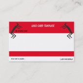 抽象芸術ブラックココペリロゴ名刺 名刺 (正面)