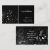 抽象芸術ブラックモザイクアート名刺テンプレート 名刺 (正面/裏面)