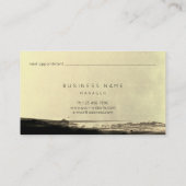 抽象芸術ブラック金ゴールドイエローアポイントメントカード 予約カード (裏面)