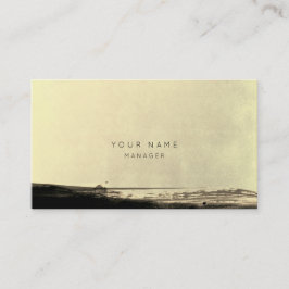 抽象芸術ブラック金ゴールドイエローアポイントメントカード 予約カード