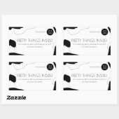 抽象芸術ブラック&ホワイトビジネスの包装ステッカー 長方形シール (シート)