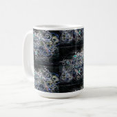 抽象芸術ブラック&ホワイトマグカップ コーヒーマグカップ (正面左)