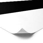 抽象芸術ブラック&ホワイト渦巻螺旋階段アート ポスター (角)