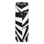 抽象芸術ブラック&ホワイト渦巻螺旋階段Art T タンブラー (裏面)