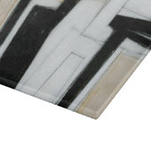 抽象芸術ブラック&ホワイト絵画ズ カッティングボード (角)