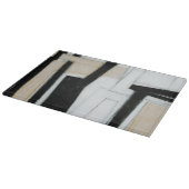 抽象芸術ブラック&ホワイト絵画ズ カッティングボード (角)