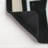 抽象芸術ブラック&ホワイト絵画ズ マウスパッド (コーナー)