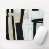 抽象芸術ブラック&ホワイト絵画ズ マウスパッド (マウス)