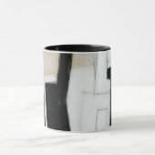 抽象芸術ブラック&ホワイト絵画ズ マグカップ (中央)