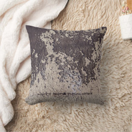 抽象芸術ブラック&ホワイト（ひび割れた壁） クッション