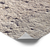 抽象芸術ブラック&ホワイト（ひび割れた壁）ポスター ポスター (角)