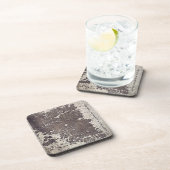 抽象芸術ブラック&ホワイト(ひび割れた壁)ロフトグランジ コースター (右側)