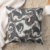 抽象芸術ブラック&ホワイト(カラー詳細または不合格) クッション (ブランケット)