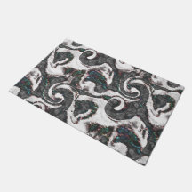 抽象芸術ブラック&ホワイト(カラー詳細または不合格)