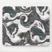 抽象芸術ブラック&ホワイト(カラー詳細または不合格) マウスパッド (正面)