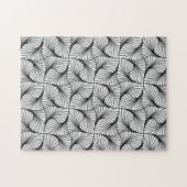 抽象芸術ブラック&ホワイト ジグソーパズル (横)