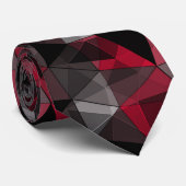 抽象芸術ブラック、レッド、グレーの幾何学的。 ネクタイ (ロール)