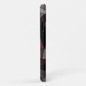 抽象芸術ブラック、レッド、グレーの幾何学的。 Case-Mate iPhoneケース (裏面/右)