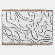 抽象芸術ブランケット-スタイリッシュホームモダンアクセス